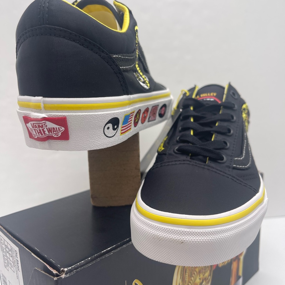 Vans Men’s Old Skool
Cobra Kai Black/Yellow/White Sneakers 
VN0A3WKT05N - Picture 7 of 16